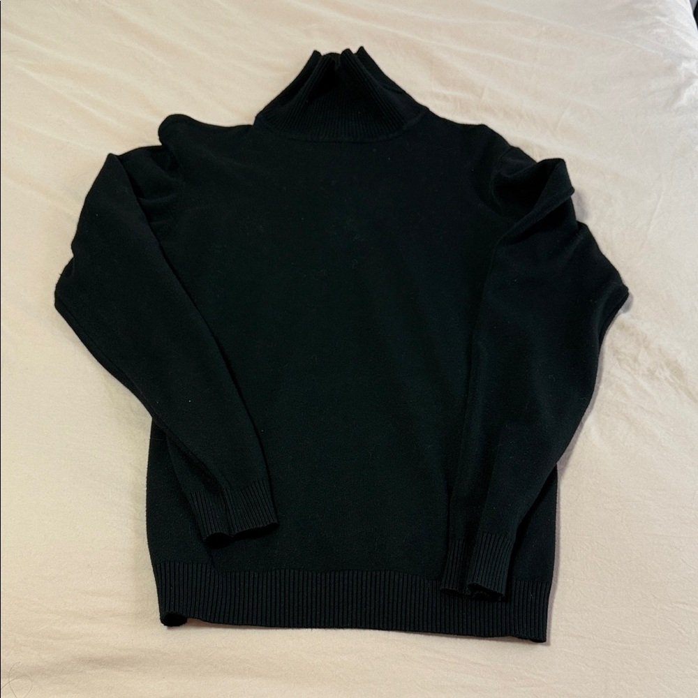 Men's Black Turtleneck Sweater